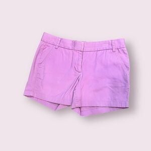 J. Crew Lilac Pink ‘City Fit’ Chino Shorts size 8 Medium 4 in Preppy